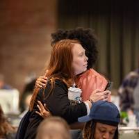 people hugging